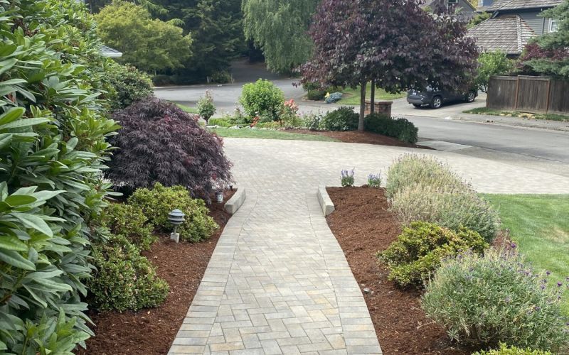 A professionally designed and installed walkway.