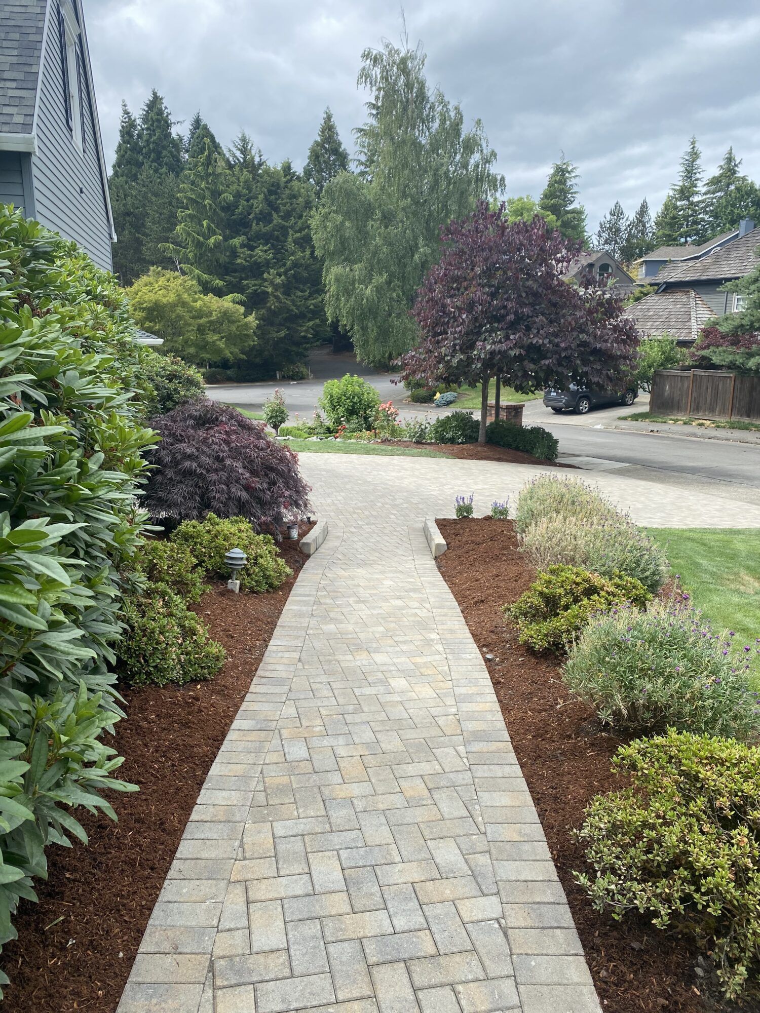 A professionally designed and installed walkway.