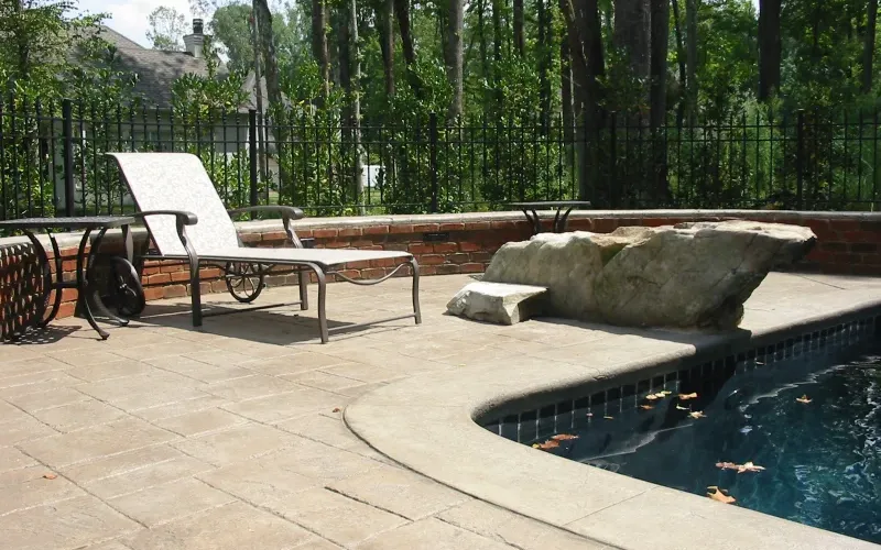 Interior of a trendy kitchen.