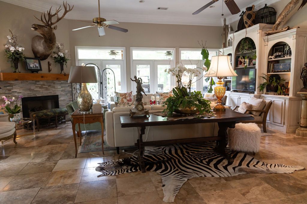 Interior of a trendy kitchen.