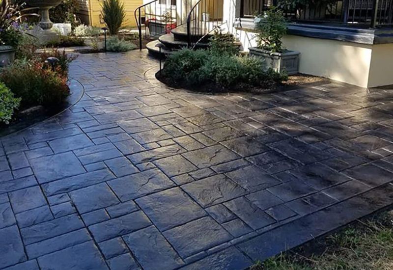 Stamped and Sealed Concrete Driveways Combining Style and Durability